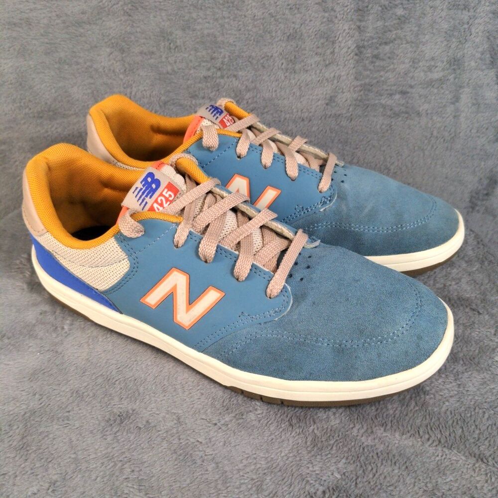 New Balance Numeric 425 Sneaker Blue Cream Orange Men’s Size 8D Casual Suede